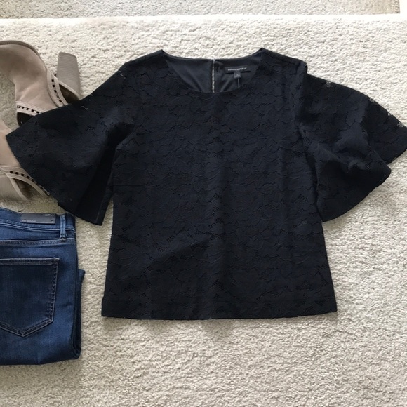Banana Republic Tops - Banana Republic Lace Flare Sleeve Top
